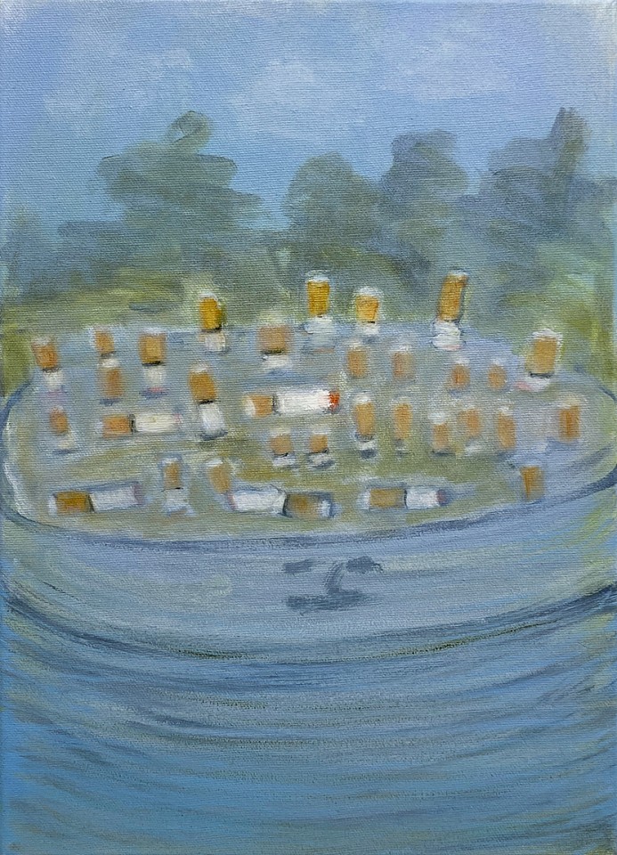 Kathryn Lynch
Cigarette Butts, 2021
LYN925
oil on cotton, 14 x 10 inches
