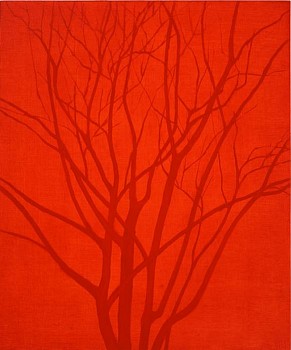Work: red tree, 2008 oil on panel 24 x 20 inches BIG962
