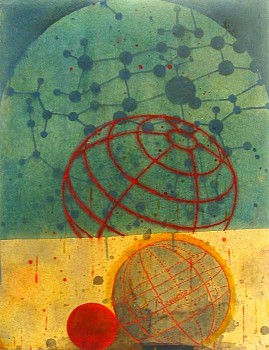 Larry Brown -&nbsp;D- 615, 2003 acrylic and oil on paper 18.5 x 15  inches BRN121