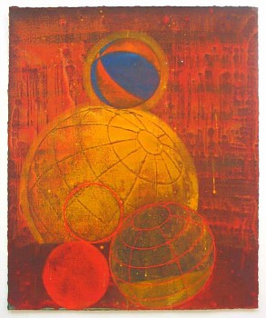 Larry Brown -&nbsp;D-631, 2004 acrylic and oil on paper 18 x 15  inches BRN140