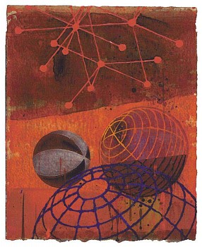 Larry Brown -&nbsp;D- 635, 2004 acrylic and oil on paper 10 x 8 inches BRN147