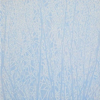 Work: branch grid i, 2011 oil on linen over panel 12 x 12 inches EICH257