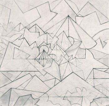 Work: Campo, 2010 charcoal, graphite, and casein on paper 38 x 38 inches / 43 x 43 inches framed GER028