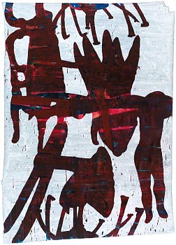 Work:&nbsp;History of a Persistent Absence, 2009 acrylic, tempera, and gesso on cloth 68 1/4 x 49 5/8 inches JOS126