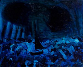 Work: A Storm In Blue, 2010 oil on canvas 48 x 60 inches lyn336