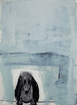 Work: Hidden Dog II, 2012 oil on paper 30 x 22 inches lyn447