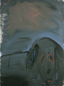 Work: Lonely Dog, 2012 oil on paper 30 x 22 inches lyn448