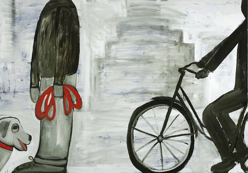 Kathryn Lynch
The Dog, The Man, The Bike, All Along the Hudson River, 2010
lyn492
oil on canvas, 96 x 120 inches