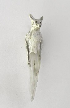 Work:&nbsp;Fox Girl, 2010 hand blown glass, marble mix, and sumi-e nk 20 x 5 x 5 inches ROSEN188