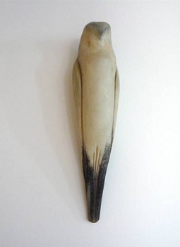 Work:&nbsp;Glass Hawk, 2008 hand blown glass and pigment 18 x 5 x 4 inches ROSEN208