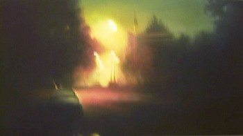 Robert Schmid -&nbsp;Road, 2002 acrylic on paper 19 x 32 inches SCHM070