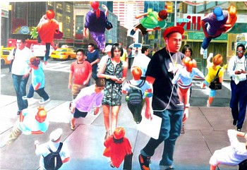 Robert Schmid -&nbsp;New 42, 2010 acrylic on paper 30 x 41 inches SCHM172