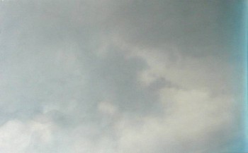 Robert Schmid -&nbsp;Sometime Blue Sky #4, 2002 acrylic on paper 19 x 30 inches SCHM081