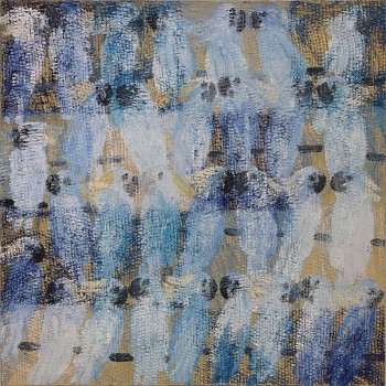 Hunt Slonem -&nbsp;Whisper, 2011 oil on canvas 48 x 48 inches SLO002