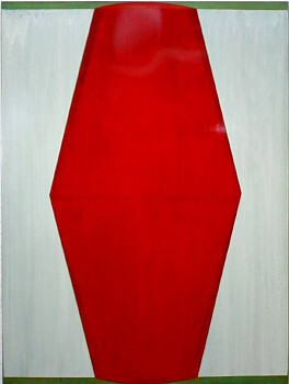 Tad Wiley -&nbsp;Float, 2007 enamel on wood 80 x 60 inches Wile001