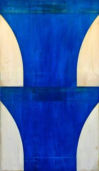 Tad Wiley -&nbsp;Lake Effect, 2008 enamel on wood 72 x 42 inches Wile005