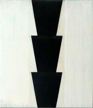 Tad Wiley -&nbsp;Untitled (Black Pine), 2001 enamel on panel 26 x 22 inches Wile012