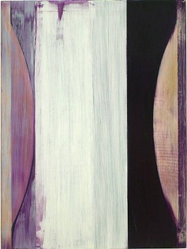 Tad Wiley -&nbsp;Sentinal (Water Log), 2008 oil based enamel on wood panel 48 x 36 inches Wile040