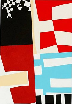 Peter Zaleski -&nbsp;Rural Pattern, 2012 monoprint 22 x 15.5 inch image / 
33 x 26 inch paper ZAL356