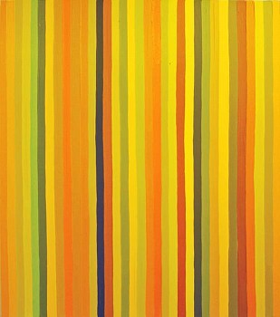 Work: Andrew Zimmerman Five Minutes, 2012 enamel on wood 48 x 42 inches ZIM250