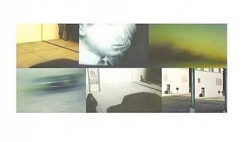 Robert Schmid -&nbsp;The Color of Memory #2, 2001 acrylic on paper 33 x 47  inch paper /  
18 x 40 inch image SCHM050