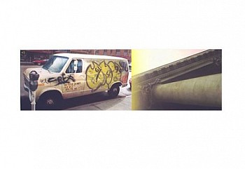 Robert Schmid -&nbsp;Extra Classic, 2005 acrylic on paper 29 x 42 inch paper / 
10 x 34 inch image SCHM136