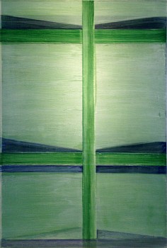Tad Wiley -&nbsp;Redoute, 2011 alkyd and enamel on wood panel 48 x 32 inches wile072
