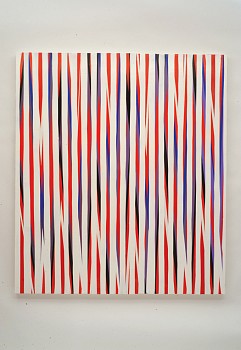 Work: Stars and Stripes, 2012 acrylic and oil on wood panel 48 x 42 inches ZIM284