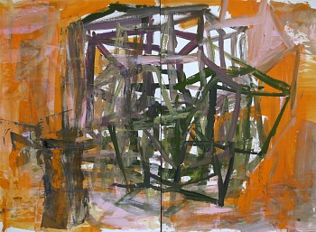 Work: Opus Incertum 3, 2013 acrylic on paper 20 x 28 inches MUIR128