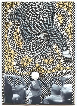 Work: Roz Leibowitz (LA) Paulie's Story, 2009 ink and collage on board 7 x 5 inch paper, 12 1/4 x 10 1/4 inch frame LEIB099