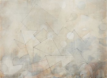 Work: Sea Change I, 2013 mixed media on handmade watercolor paper 22 x 30 inches/ 27.5 x 35 inches framed GER054