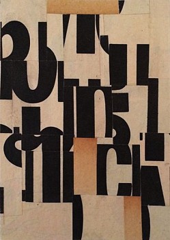 Cecil Touchon (LA) -&nbsp;fs3410ct13, 2013 collage 6 x 4 inch image/ 15 x 11 1/2 inch paper TOUCH2111