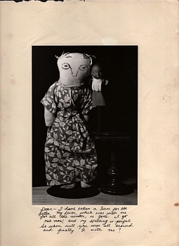 Work: Roz Leibowitz Fern, 2012 gelatin silver print on vintage paper with found text 14 x 11 inches LEIB127