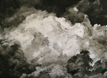 Rick Shaefer - Untitled, Cloud #2, 2014 acrylic on vellum 26 1/2 x 35 1/2 inch image / 36 x 46 inch paper shaef008