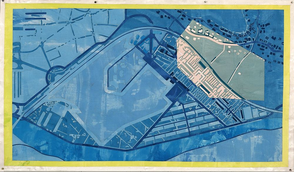 Eugene Brodsky
Site Plan 2, 2014
BROD272
ink on silk mounted on paper, 39 x 66 inches / 41 x 68 inch frame