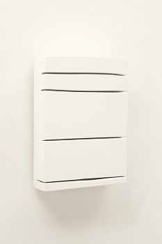 Work:&nbsp;Snow White #2, 2015 lacquer on panel 8 3/4 x 6 inches ZIM353