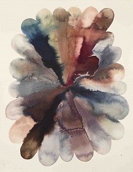 Work:&nbsp;Fugitive, 2015 ink on silk 30 x 22 inches,paper / 21 x 14 inches, image SANCH376