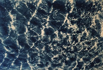 Thomas Hager -&nbsp;Abstract Water - 2, 2015 cyanotype 29 1/2 x 41 1/2 inches full bleed HAG555