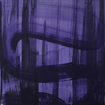 Karen J. Revis -&nbsp;Purple 1, 2015 silkscreen monoprint 20 x 20 inch image / 26 x 26 inch paper REV320