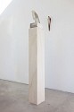 Jane Rosen, Soft White Bird
2013, hand blown pigmented glass & limestone