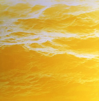 MaryBeth Thielhelm (LA) - Yellow Sea, 2015 solar etching 15 x 15 inches THIEL865