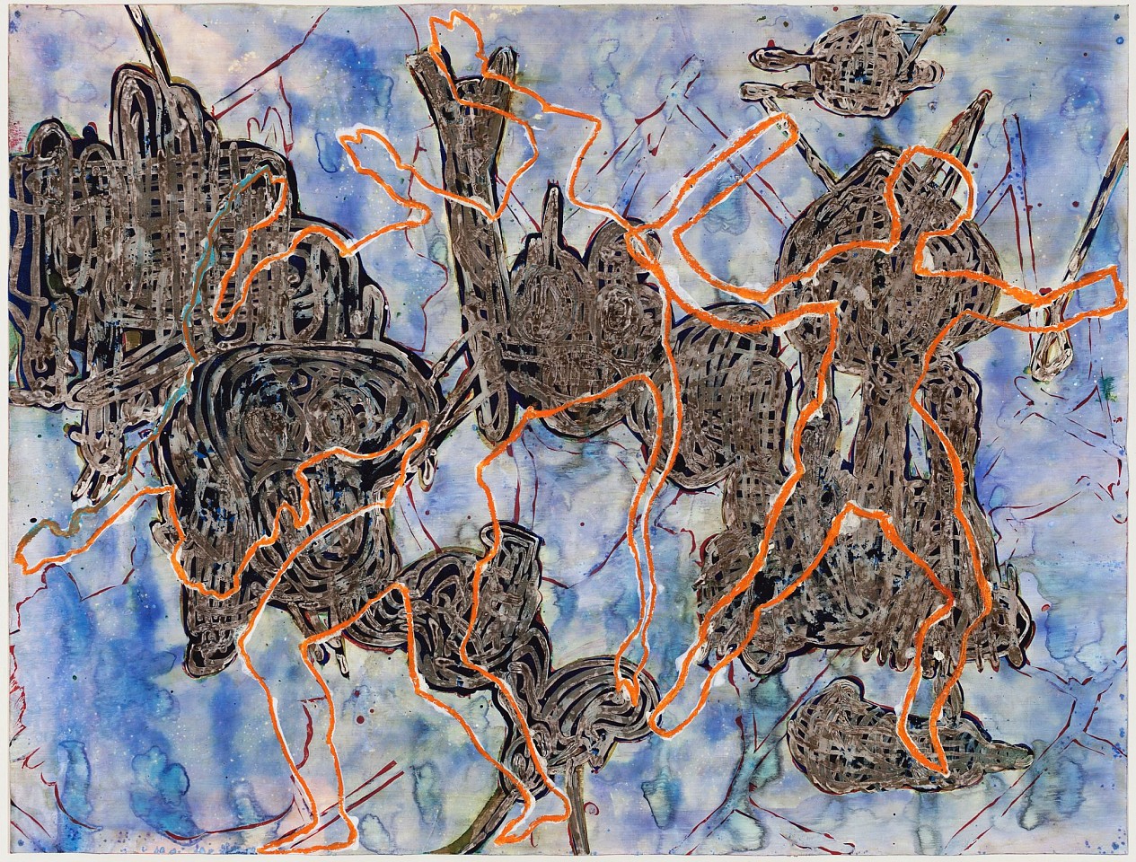 Bo Joseph
Untitled (1603), 2006
JOS243
ink, acrylic, tempera, gesso, watercolor, and caran d'ache on paper, 18 1/4 x 24 3/4 inch paper
