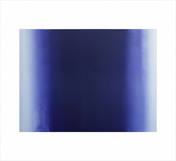 Betty Merken (LA) -&nbsp;Illumination, Ultramarine 10-15-01, 2015 monotype on rives bfk paper 27.5 x 30.25 inch paper / 18 x 24 inch image MER855