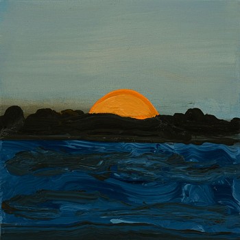 Work:&nbsp;Pop Up, 2015 oil on panel 6 x 6 inches lyn606