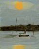 3 boats and sun 10 x 8"
