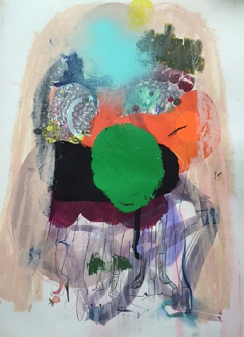 Simone Shubuck
Fruit Face, 2015
SHU001
mixed media on paper, 18 x 12 inches