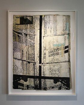 Work: Study for Lace, 2011 ink on silk 74.5 x 57.5 inches framed BROD237