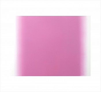 Betty Merken (LA) -&nbsp;Illumination, Pink #02-16-13, 2016 monotype on rives bfk paper 27.5 x 30.25 inch paper / 18 x 24 inch image MER874