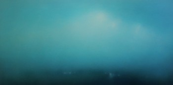 Work:&nbsp;Michael Abrams Chasing Radiance oil on panel 46 x 93 inches ABR383