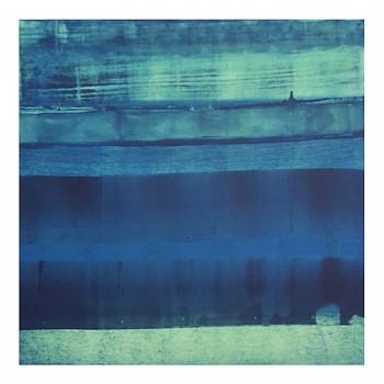 Karen J. Revis -&nbsp;Weeping Walls, 2016 monoprint 20 x 20 inch image / 30 x 29.5 inch paper REV334